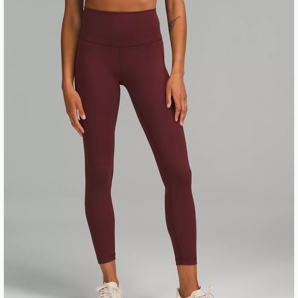 lululemon athletica Pants - Lululemon athletic wine leggings size 4